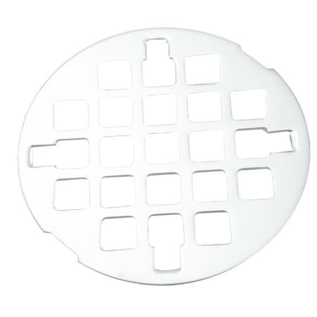 Westbrass Casper Snap-in Shower Strainer in Powdercoated White D318-50